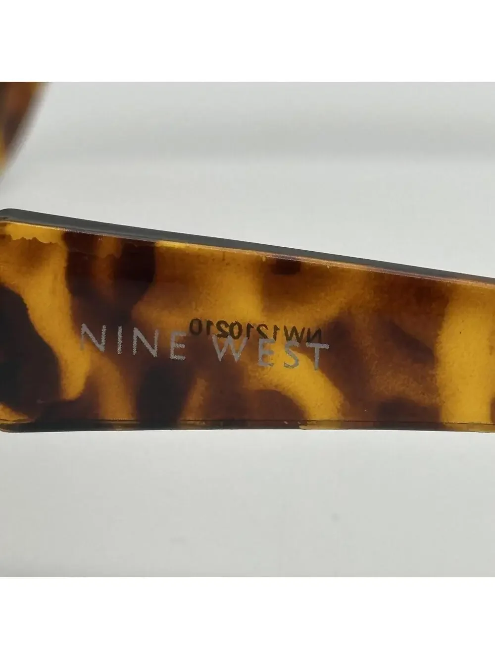 Nine West Tortoiseshell Oval Oversized Sunglasses Brown Gradient Lenses